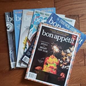 𝅺bon Appétit magazine 6 issue's